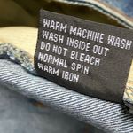 Style 7 Y2k Vintage Denim Mini Skirt Distressed Pockets Blue Women's L Feminine Size L Photo 10