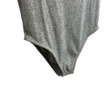 MINKPINK Women’s Sleeveless Knit Mock Neck Bodysuit in Grey Size M Photo 4