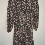 O'Neill O’Neill Floral Dresss Smocked Waist Long Sleeve Large Casual Boho Vacation Beach Photo 7