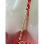 Free People Size 4 Floral Dress Twirl Lined RED White Boho Zip Side Rosettes Photo 5