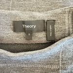 Theory Sleeveless Volume Top in Checked Eco Knit Plaid S Mock Neck Quiet Luxury Photo 6