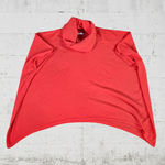 N Peal Coral Orange Cashmere Turtleneck Poncho Shawl Luxury Sweater One Size Size L Photo 5