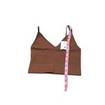 Active USA  brown ribbed crop top Photo 2