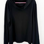 Bryn Walker Top Womens SZ Large Black Etta Cowl Neck Wide Sleeve Shirt Lagenlook Photo 0