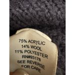 Philosophy  Acrylic Wool Elbow Length Sleeve Navy Boxy Chunky Knit Sweater XS Photo 3