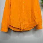 Xirena Gauze Cotton Scout Button Down Blouse size L Large Orange Photo 4