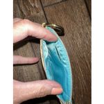 Lilly Pulitzer Blue White And Green Small ID Holder W Key Ring Photo 3