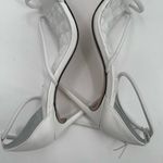 Schutz Gaiah Heels Size 11 White Strappy High Heel Bungee Cord Stretch Stiletto Photo 5
