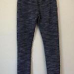 Lucky Brand Blue Cream Ivory Knit Skinny Cropped Crop Ankle Cotton Etc Pants XS Photo 6