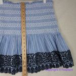 Anthropologie New!  Maeve‎ Smocked Linen Mini Skirt, size XL Photo 6