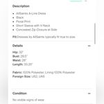 ALLSAINTS Ivey Scatter Dress Black and White Floral Size 6 Photo 13