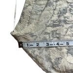 Free People Floral Side Zipper Grey White Knit Sweater Floral Stripes Small Photo 6