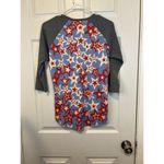 LuLaRoe  Randy Women's 3/4 Sleeve Top T-Shirt Red White & Blue Stars Size XS Photo 1