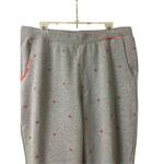Sundance  lounge pants gray with pink hearts sz Large Photo 2