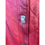 Dialogue  DARK RED LEATHER LONG SLEEVE JACKET SIZE LARGE (2896) Photo 2