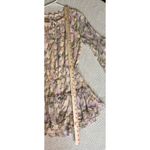 Buddy Love Women's Zozo Tiered Bell Sleeve Pink Gold Lightweight Dress XS EUC Photo 6