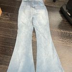 Vibrant  Light Blue Wide Leg Jeans Photo 4