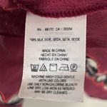 Maeve Anthropologie 100% Silk Burgundy Floral Halter Tank Top Womens 8 Tropical Photo 4