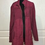 YEST RASPBERRY PINK LONG STRETCH JACKET CARDIGAN Size L Photo 0