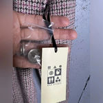 Max Studio  NWT pink and gray soft double breasted blazer.  Size XSmall Photo 6