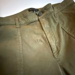 Banana Republic  Womens Cargo Pants Olive Green Stretch Cropped Size‎ 16S Short # Photo 11