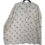 Disney  Womens Mickey Mouse Long Sleeve Button Up Shirt Size 3X‎ Allover Print Photo 5