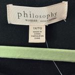 Philosophy NWT Woman 1X Plus Black White Stripe Pullover Sweater Intarsia Photo 6