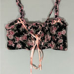 Black Pink Floral Lace Photo 0