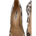 Jimmy Choo Eleaphe Snake Print Leather Heels Size 36.5/6.5 Photo 1
