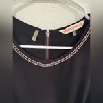 Rebecca Taylor Silver Chain Accent Sleeveless Purple Dress Sz 8 Photo 2