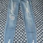 Light Wash Ripped Skinny Jeans Size 26 Photo 0