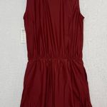 NWT Honey mark. Sage Romper Terracotta Medium Women Modest Swimsuit Beach Brown Photo 1