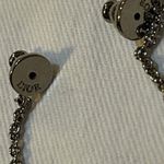Christian Dior Dior PETIT CD TREASURE EARRINGS Silver-Finish Metal with White Resin Pearls Photo 7