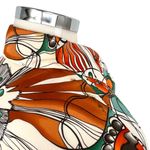 Escada Vintage Silk Butterfly Moth Floral Silk Button Photo 11