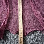 Soft Surroundings Sheer Knit Open Front Cardigan Pink Lightweight OS One Size Photo 7