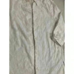 Dialogue Women's Small  Embroidered White Button Down Collar Shirt Photo 1