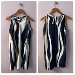 SheIn  Navy, Cream, & Tan Striped Mini Dress Size S/4 NWT Photo 1