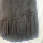 Kensie Black Faux Suede Aline Asymmetrical Ruffles Contemporary Midi Size XL Photo 3