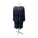 Free People Sun Daze Navy Blue Lace Mini Dress Photo 4