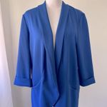 Pepper & Zoe Royal Blue 3/4 Sleeve Open Front Lightweight Cardigan Size L Photo 0