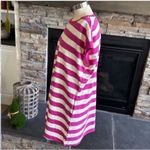 Pink and White Rugby Cap Sleeve Mini Dress Size XL Photo 9