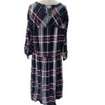 Torrid  Shirt Dress Stretch Challis Plaid Pink & Blue Button-Down NEW Size large Photo 5