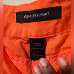 Ashley Stewart  Linen Capri Pants Orange Size 14 Photo 4