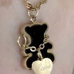HIYEE Stainless Steel Little Teddy Bear Necklace Gold Photo 6