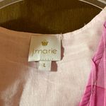 J. Marie Maisie Pink Floral Puff Sleeve Mini Dress Size L Photo 2