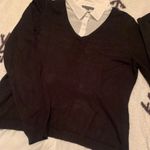 Adrianna Papell Women’s black sweater with blouse
Size Large Photo 1