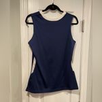 Nike Size M Dri Fit Navy Blue White Team Basketball Womens Sleeveless Jersey Top Photo 3