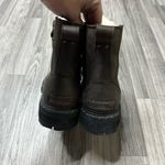 Sorel  Lennox Lace Cozy Boot Lug Sole Blackened Brown 7 Photo 4