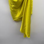 Solace London Marcie One Shoulder Draped Knot Mini Dress in Bright Yellow Sz 2 Photo 4