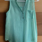 Wet Seal Sheer Pistachio Green Womens Small Babydoll‎ Top Romantic Dainty Y2K Size undefined Photo 0